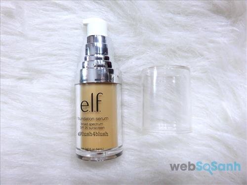 Nếu bạn có làn da khô thì có thể lựa chọn E.l.f. Cosmetics Beautifully Bare Foundation Serum, chất lượng ổn mà giá bình dân