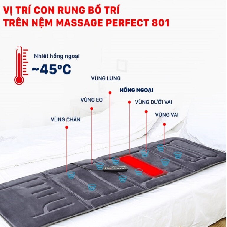 đệm massage rung hiệu Perfect US-801 giá rẻ