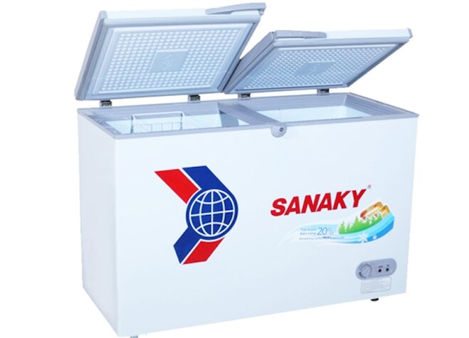 Tủ đông Sanaky vh4099w3 với dung tích 280 lít bảo quản được nhiều thực phẩm