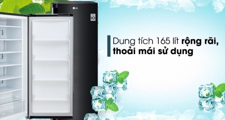 Tủ đông LG với thiết kế dạng đứng giúp tiết kiệm không gian trong nhà một cách hiệu quả.