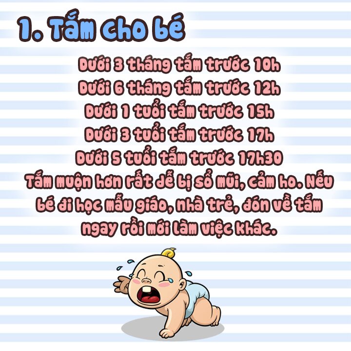 Tắm cho bé