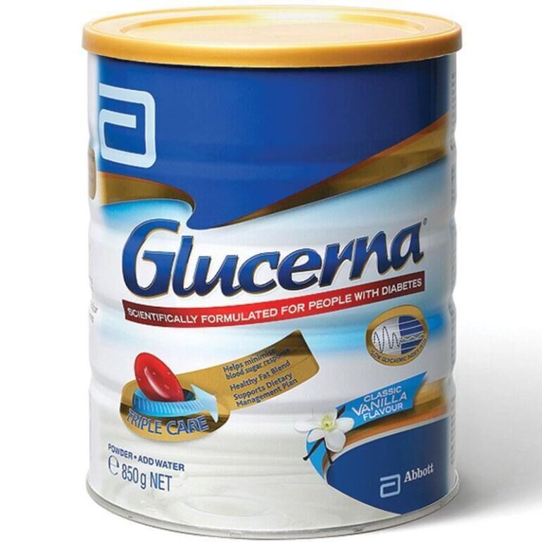 Sữa Glucerna dành cho người tiểu đường - Giá tham khảo: từ 600.000 vnd - 802.000 vnd/hộp 850g