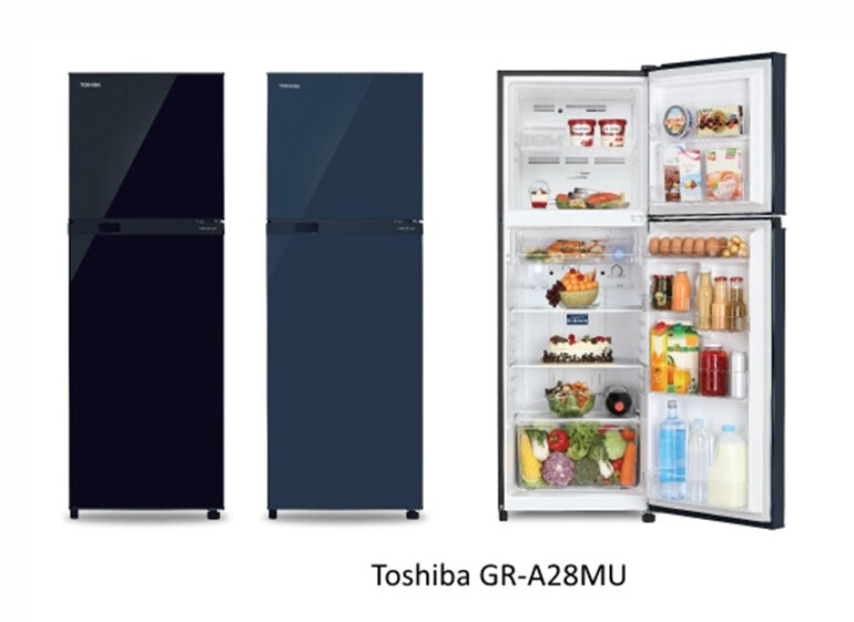 Tủ lạnh Toshiba 2 cánh Inverter, dung tích 280 lít, GR-A28MU