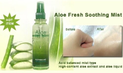 xịt khoáng lô hội The Face Shop Aloe Fresh Soothing Mist