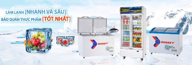 Tủ đông Sanaky có nhiều dòng sản phẩm khác nhau