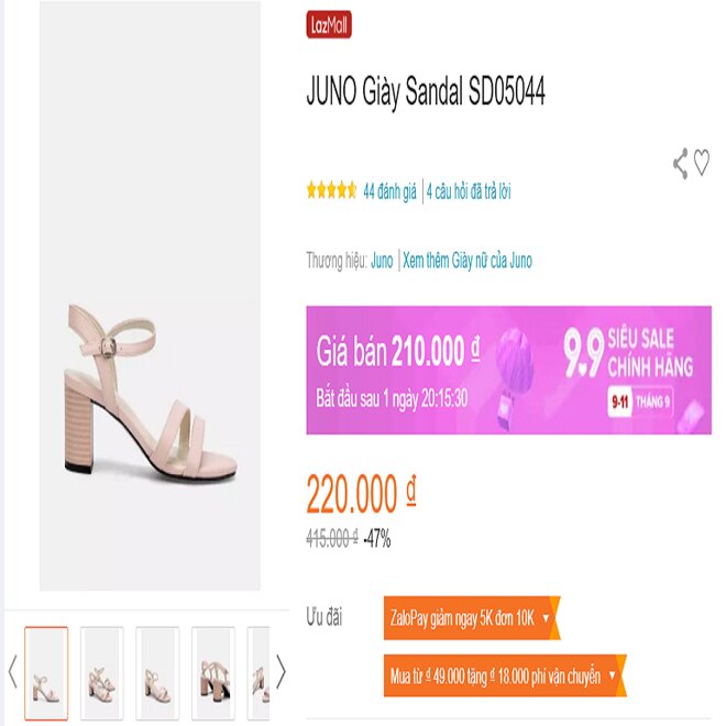 JUNO Giày Sandal SD05044