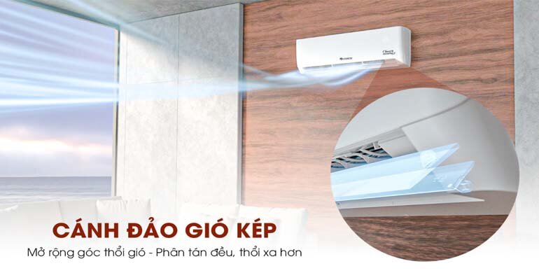 Điều hòa Gree 2 chiều Inverter 24.000BTU GWH24PD-K6D1P4 có thiết kế trẻ trung hiện đại dieu hoa gree 2 chieu 1