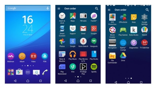 Xperia Z3 Plus screenshots