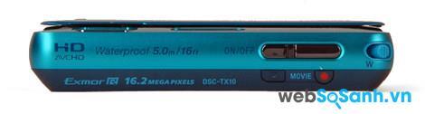 Máy ảnh du lịch Cyber-shot DSC-TX10 tối giản rất nhiều nút vật lý