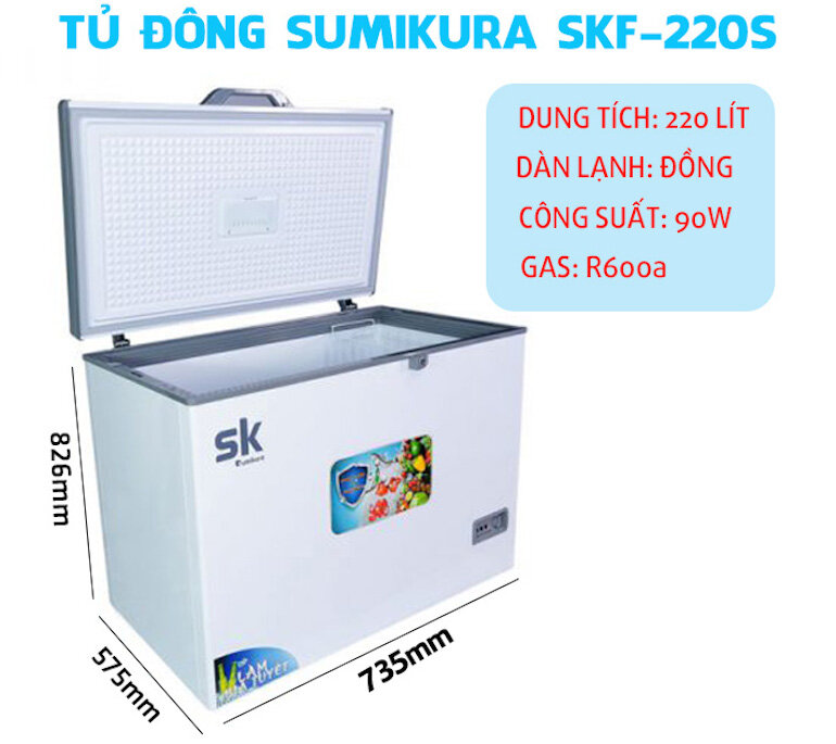 Tủ đông Sumikura SKF-220S