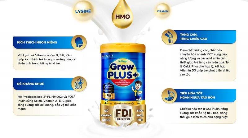 Review sữa Grow Plus xanh: Giá bán, thành phần, công dụng và độ tuổi sử dụng