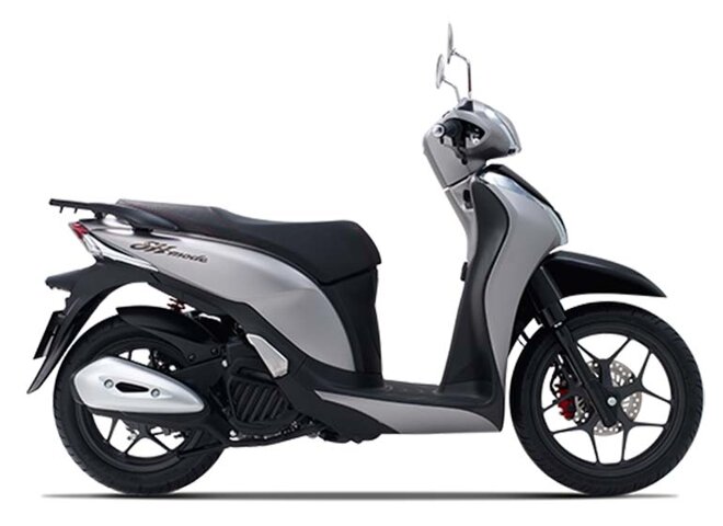 xe máy honda sh mode màu bạc