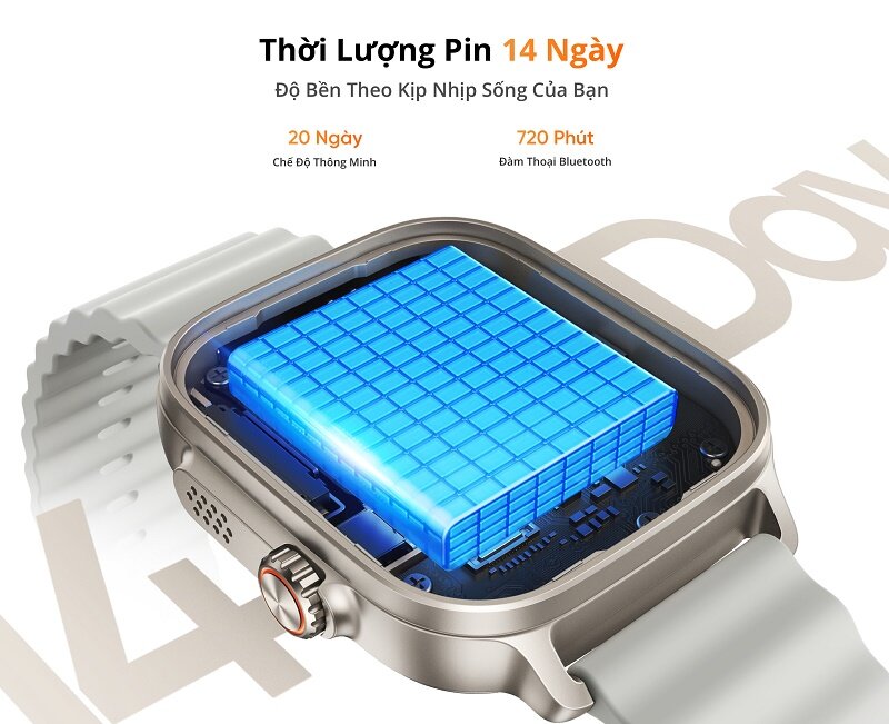 Đồng hồ thông minh realme Watch 5 giá 1.5 triệu, pin trâu tới 14 ngày