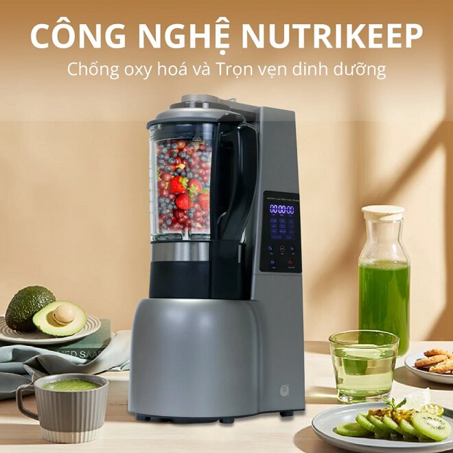 Máy xay nấu chân không Mishio MK307 có kích thước khá lớn