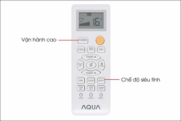 Tìm hiểu các nút bấm trên remote máy lạnh Aqua inverter