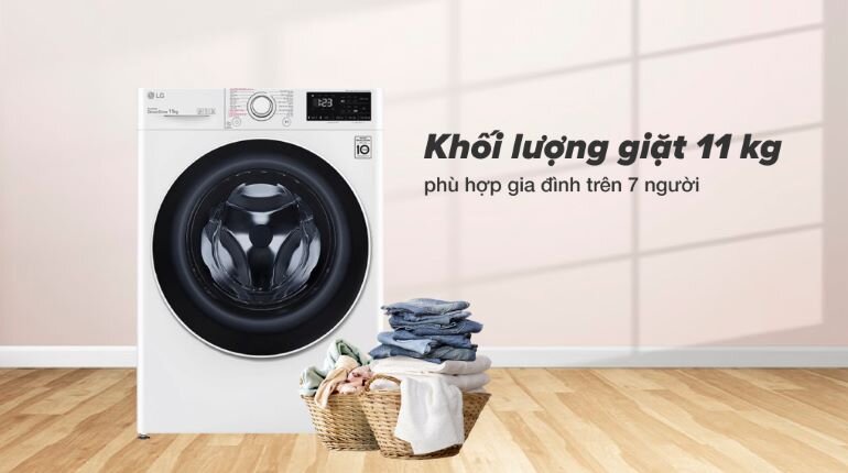 Máy giặt LG 11kg FV1411S5W