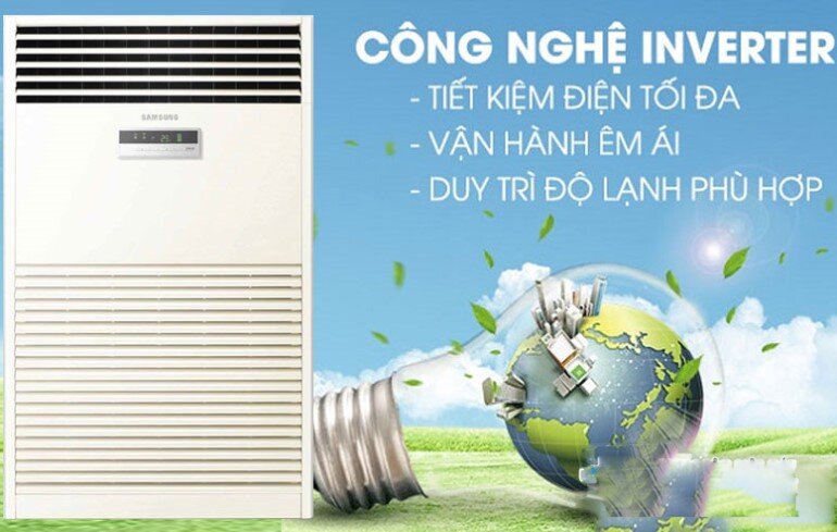 Điều hòa Samsung AFOAKV3SALE được trang bị công nghệ Inverter giúp giảm thiểu tới 50% điện năng