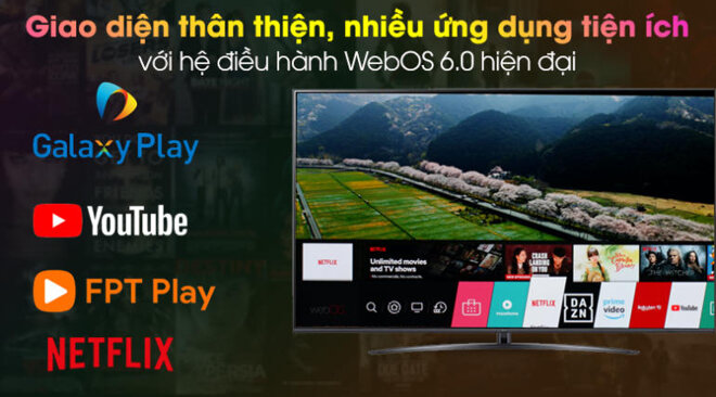 Các tiện ích thông minh mà Smart Tivi LG 4K 75 inch 75UP8000PTB ThinQ AI đem lại