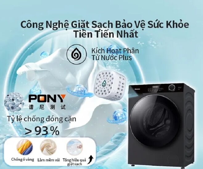 Đánh giá máy giặt Hisense inverter 10.5 kg WF105M3 giá chỉ 7.1 triệu đồng nhưng toàn tính năng hiện đại