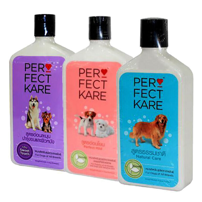 Sữa tắm cho chó PerfectKare của Thái Lan - Giá tham khảo: 90.000 vnđ - 160.000 vnđ/ chai dung tích 300ml - 600ml