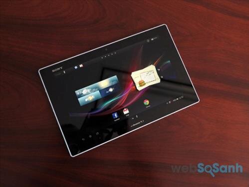 Dung lượng pin của máy tính bảng Xperia Tablet Z là không cao