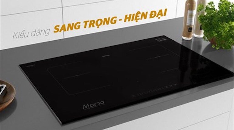 Thiết kế của bếp từ đôi Sunhouse mama mmb-02i