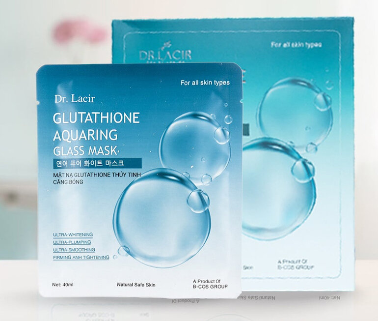 Mặt nạ Glutathione Thủy Tinh căng bóng- Dr. Lacir.