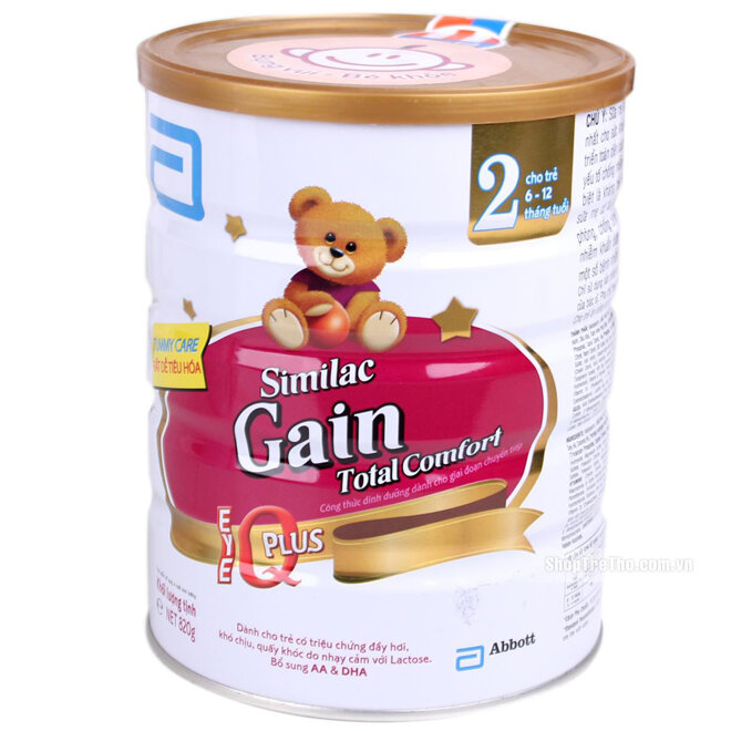 Similac Gain Total Comfort chứa hệ dưỡng chất tummy care. 