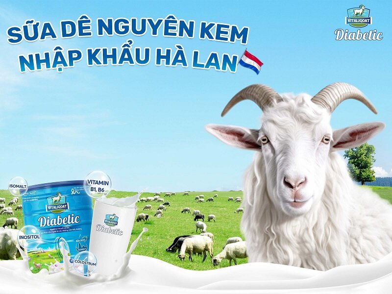 Tìm hiểu thành phần dưỡng chất của sữa Vitaligoat Diabetc