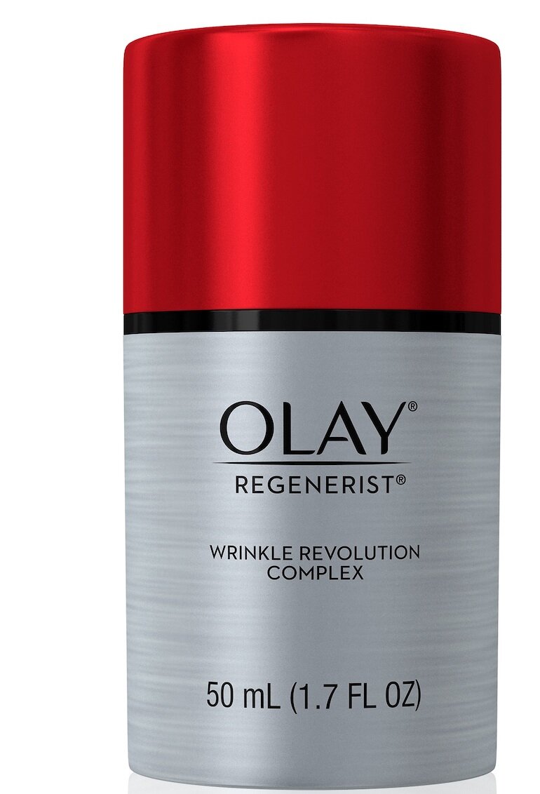 Olay Regenerist Anti-Aging Wrinkle Revolution Complex Moisturizer Plus Primer.