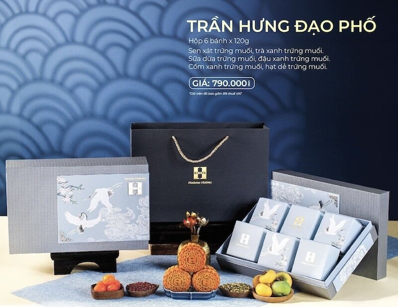 Bánh Trung thu Madame Hương: Hộp Trần Hưng Đạo Phố