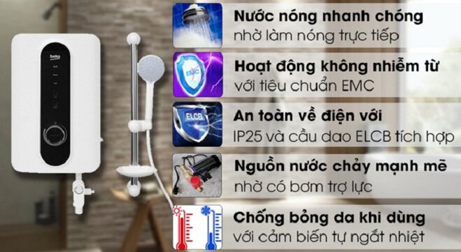 So sánh bình nóng lạnh ngang và vuông. Nên mua loại nào?