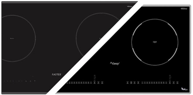 So sánh bếp từ Faster và Canzy khác nhau như thế nào?