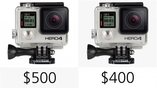 The top-of-the-range GoPro Hero4 Black will set you back $500
