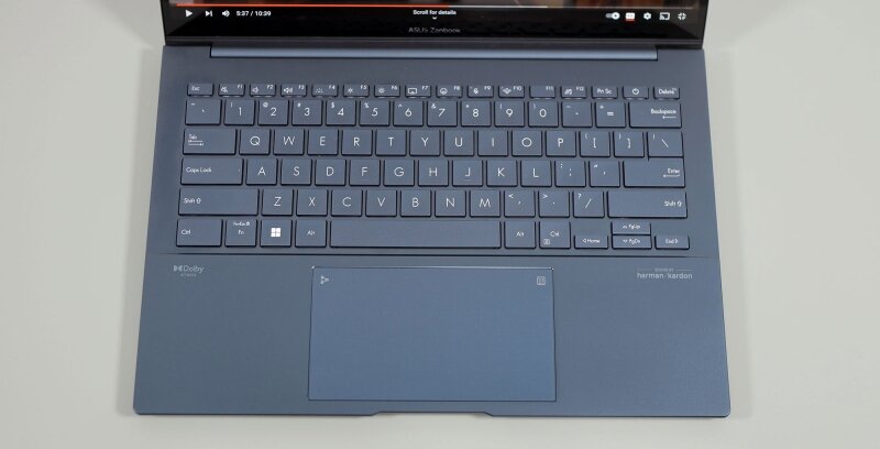 Bàn phím và touchpad ASUS Zenbook 14 OLED UX3405