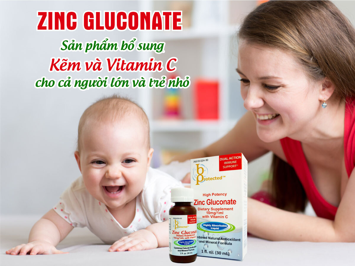 Thực phẩm chức năng Bổ Sung Kẽm và Vitamin C Bprotected Zinc Gluconate