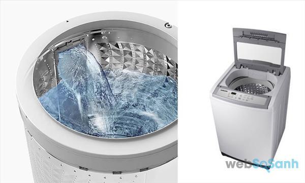 máy giặt lồng đứng 9kg giá 5 triệu Samsung Wa90M5120SG