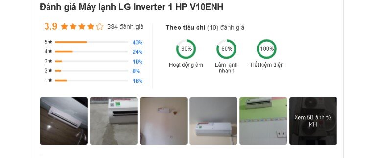 điều hòa lg v10enh