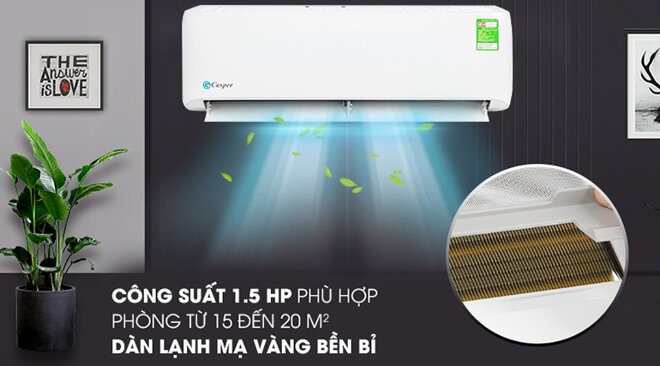 Điều hòa Casper trang bị lưới lọc đa chiều Air - Fresh cho khả năng lọc bụi và kháng khuẩn hiệu quả