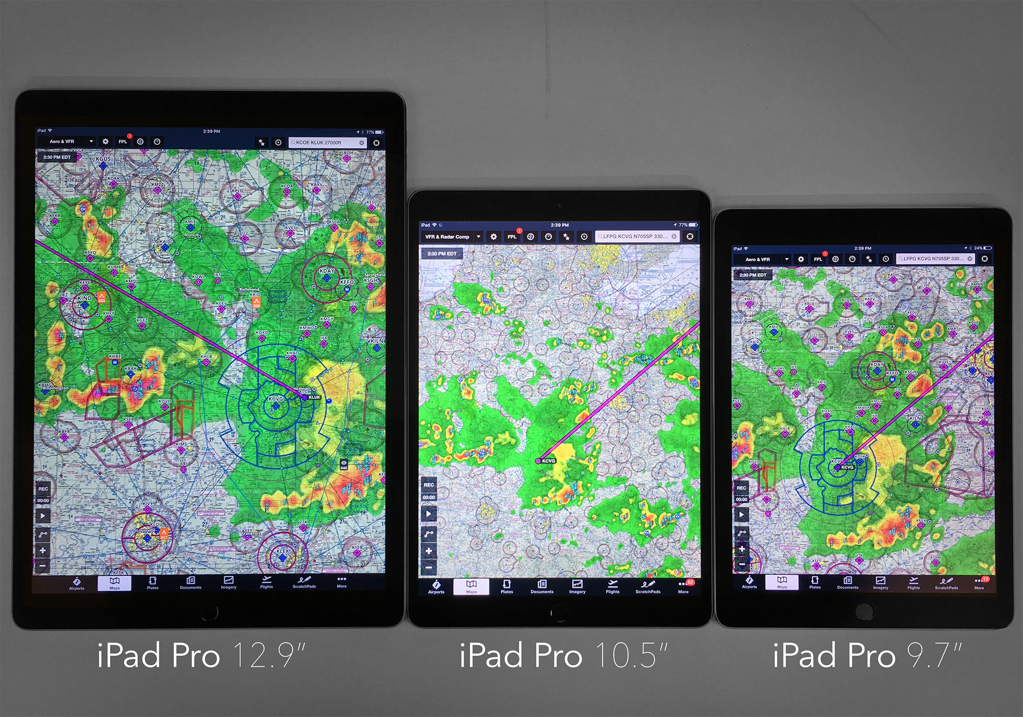 So sánh iPad Pro 12.9 inch với 10.5 và 9.7 inch