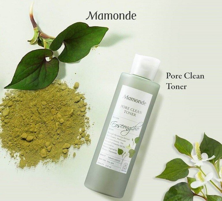 Nước hoa hồng Mamonde diếp cá được thiết kế khá đơn giản, không có quá nhiều sự nổi bật