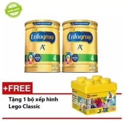 Bộ 2 lon sữa bột Enfagrow A+ 4 1.75kg - Tặng đồ chơi Lego Classic cực ngầu