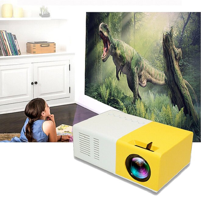 Máy chiếu mini LCD LED Projector PD300 cao cấp AZONE