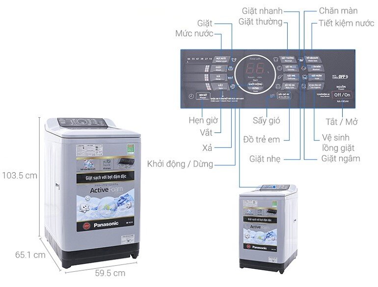 Máy giặt Panasonic 10 kg NA-F100A4HRV