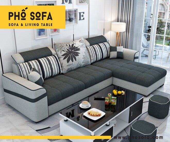 Sofa nỉ góc Juno Sofa ES