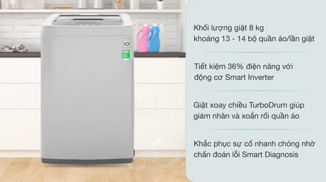 máy giặt lg 8kg