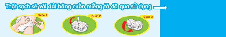 Cách dùng dải băng cuốn tã quần Bobby bẩn