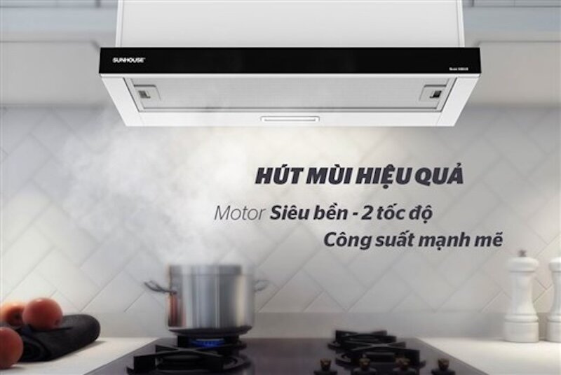 Máy hút mùi âm tủ Sunhouse SHB6128: Thiết kế sang trọng, vận hành êm ái