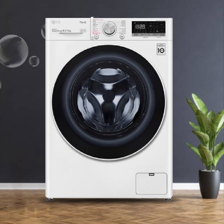 máy giặt LG 8kg có chế độ sấy không