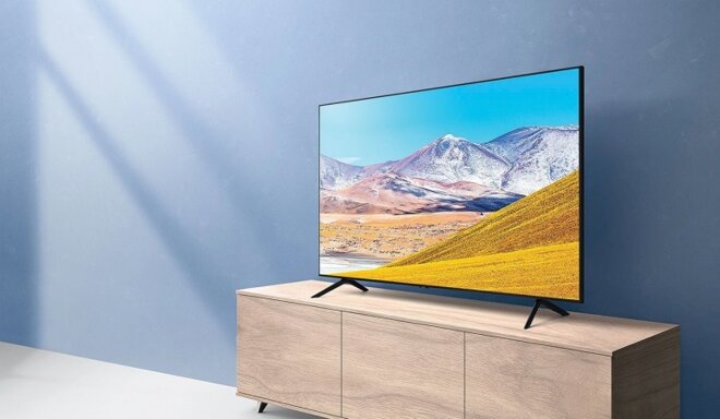 Tivi Samsung 4K 55 inch UA55TU8000 thiết kế sang trọng, hiện đại